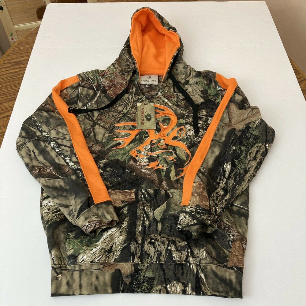 Legendary Whitetails Mens Mossy Oak County Outfitter Hoodie Size M NWT